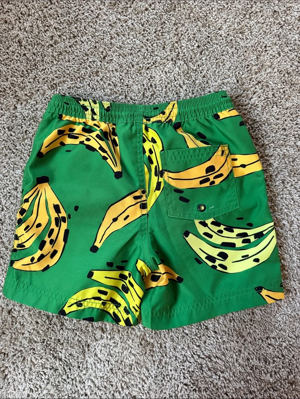 Tea Collection Green and Yellow Banana Swim Trunks